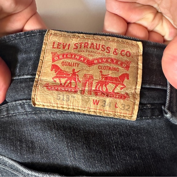 Men’s Levi 513 Black 34 x 32 - Picture 4 of 5